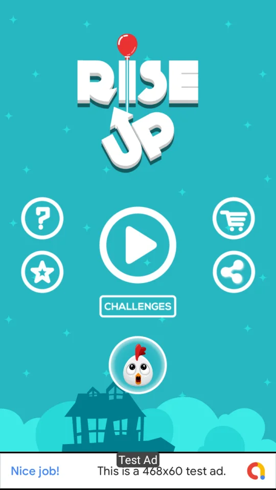 Rise Up Unity Source Code (AdMob + Unity Ads) — screenshot 1