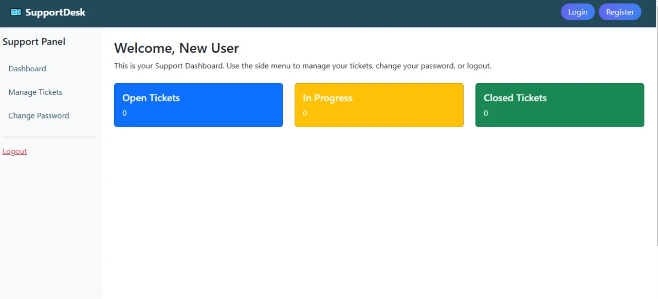 Ultimate PHP Ticket Support System with Admin & User Dashboards — screenshot 5
