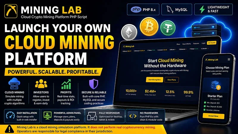 Cloud Crypto Mining Platform — screenshot 5