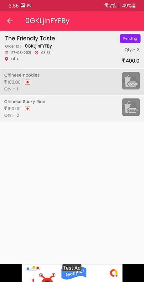 Viavi Food Delivery Android App — screenshot 8