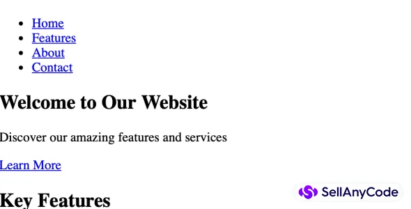 HTML Website Template
