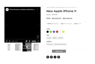 WooCommerce Variation Swatches and Additional Gallery