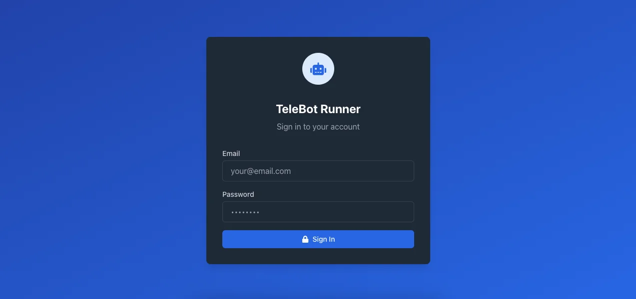 Telegram Bot - Node.js & React.js — screenshot 1