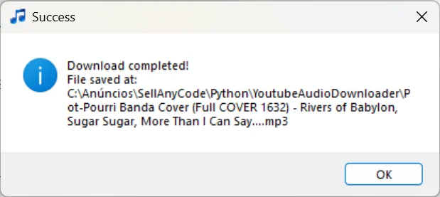 YoutubeAudioDownloader — screenshot 1