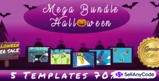 Casual Games Halloween Mega Unity Bundle: 5 Top Trending Games