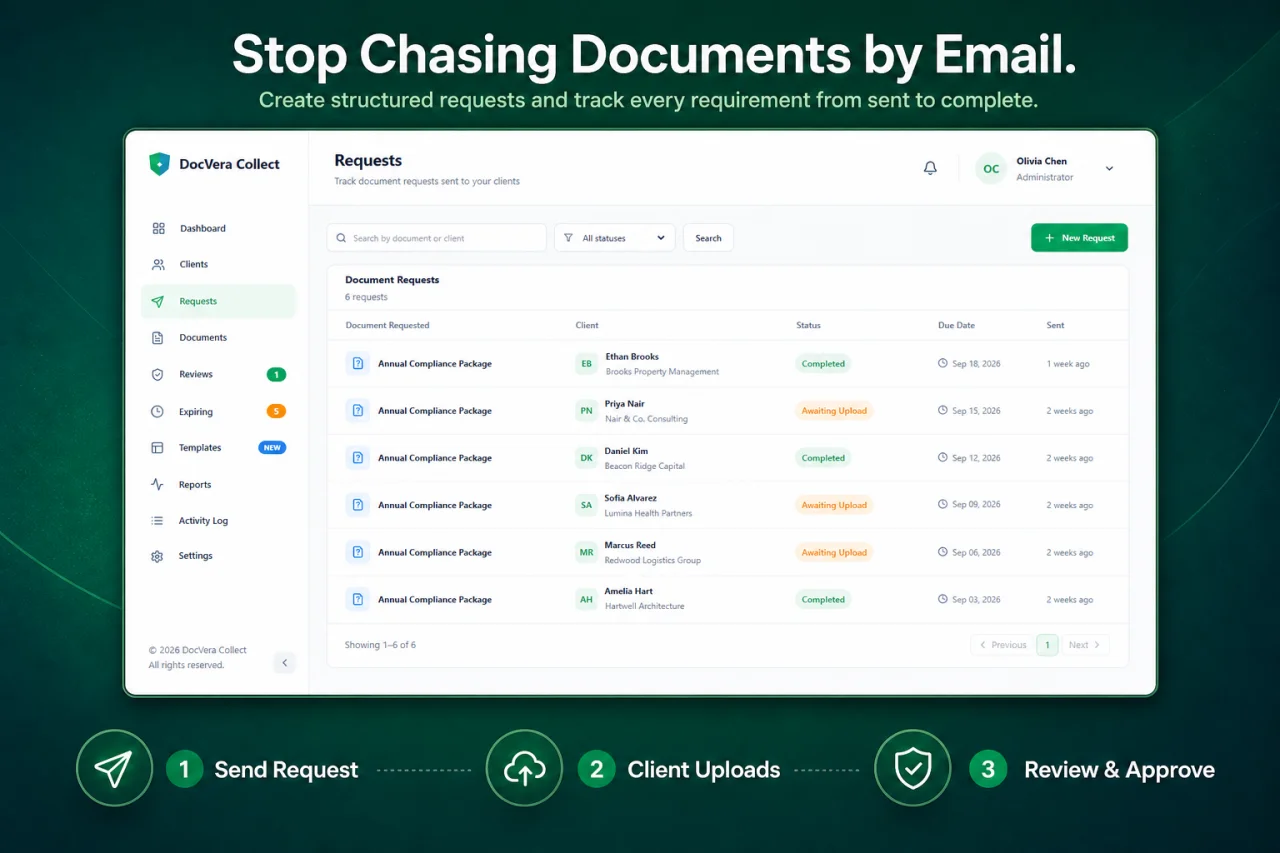 DocVera Collect Document Compliance Manager — screenshot 2