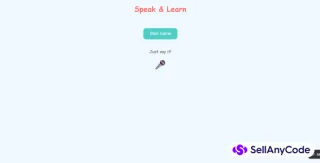 Kids Game with Voice Recognition