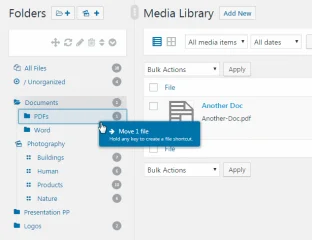 WordPress Real Media Library: Media Library Folder & File Manager for Media Management