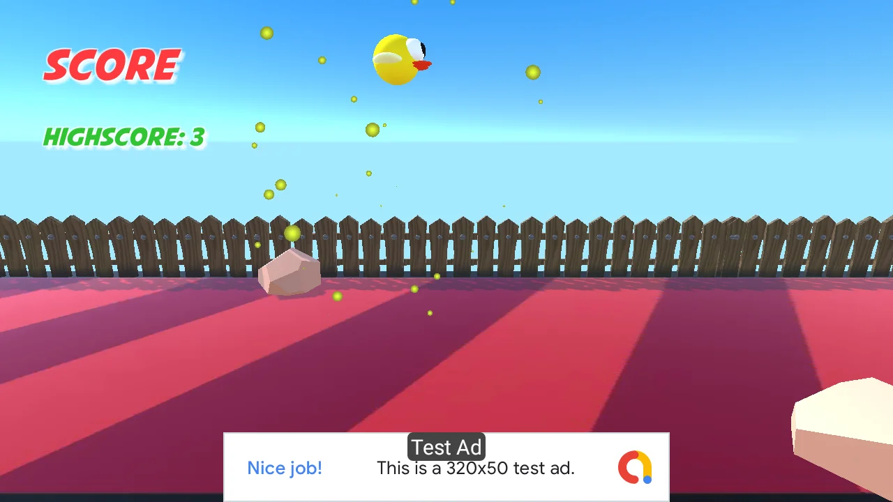Yellow Bird 3D (Unity+AdMob+Android+iOS) — screenshot 1