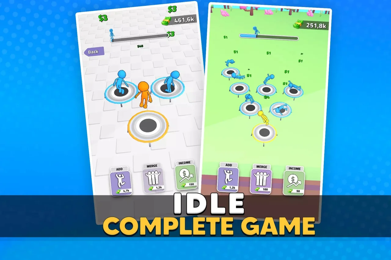 Idle Trampoline | Game Template — screenshot 1