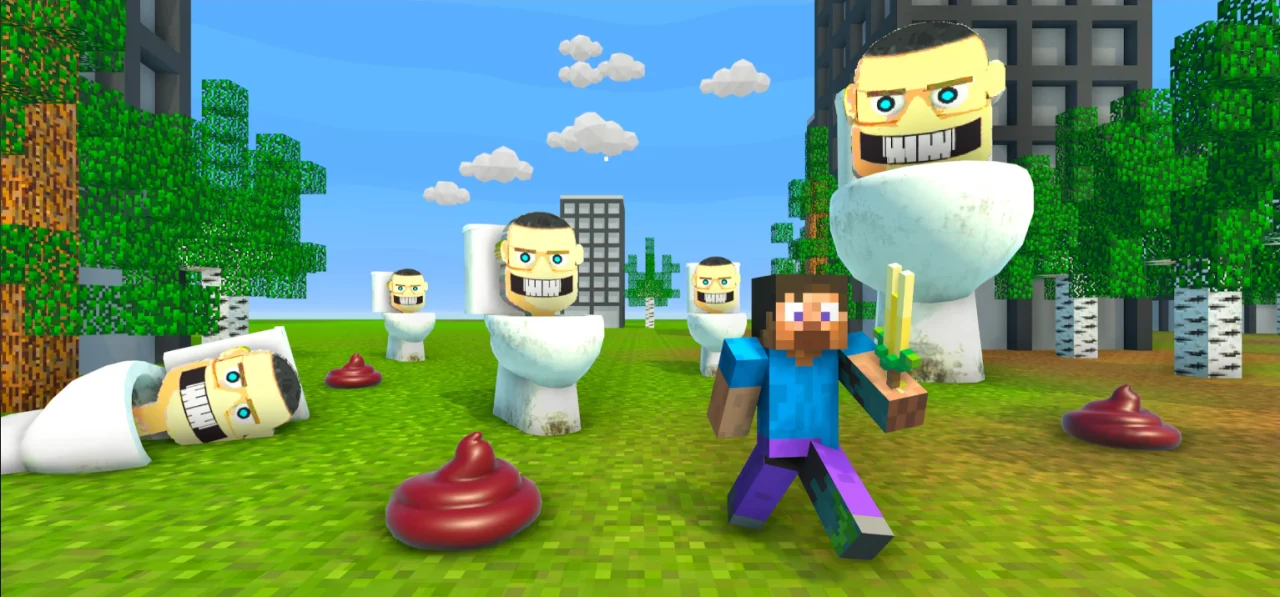 Craft Skybd: Toilet Monster — screenshot 1