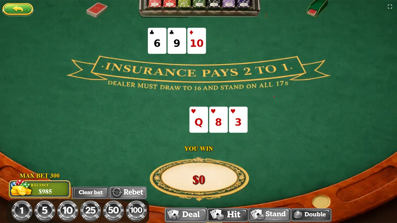 Blackjack HTML5 Casino Card Game | Phaser 3 — screenshot 4