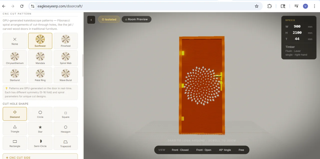 Complete Door Configurator (3D) — screenshot 1