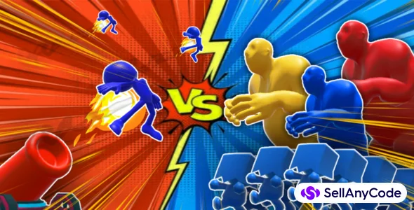 Mob Control: Stickman Cannon Shooter