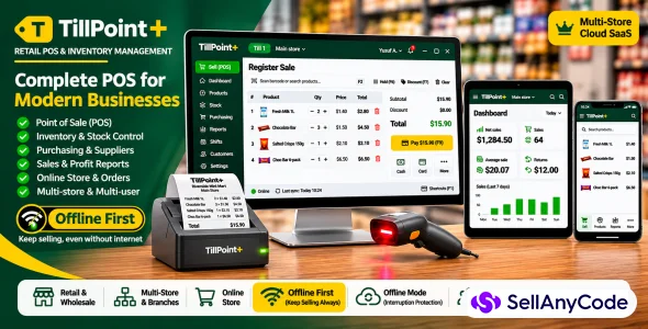 TillPoint+: Offline-First POS, Inventory & SaaS — cover