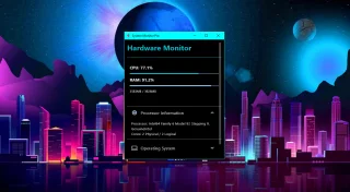 System Monitor Pro Python & Flet GUI