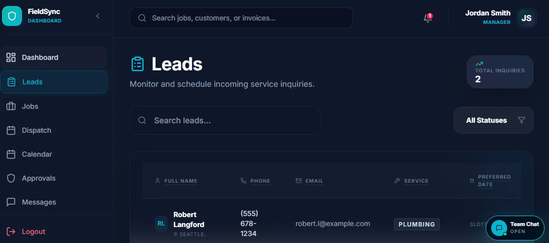 FieldSync Pro Field Service Management Platform — screenshot 4