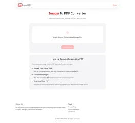 Image to PDF Converter Website Script