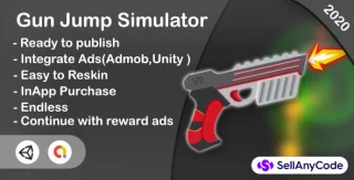 Gun Jump Simulator (Unity Game+iOS+Android)