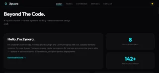 Zynora - Premium Portfolio Template