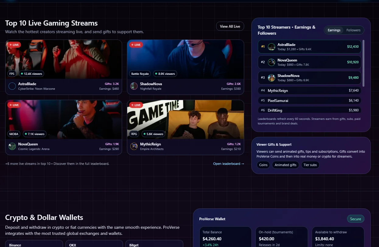Earning Gaming Website — screenshot 3