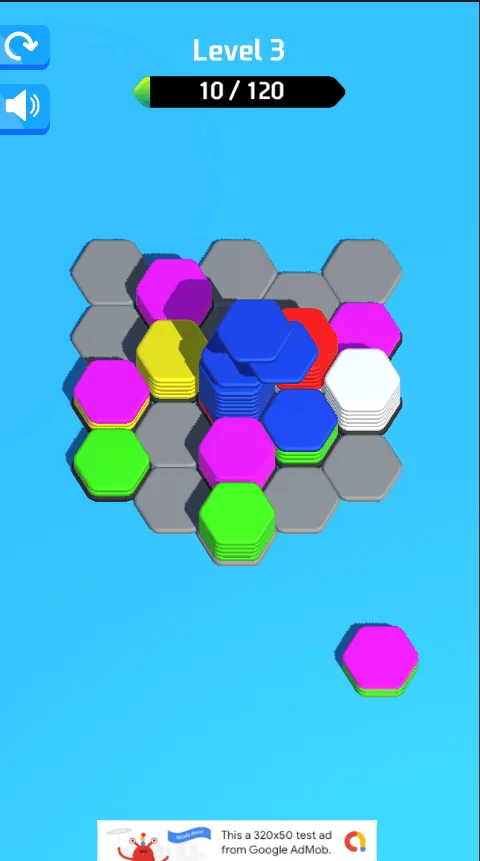 Hexa Sort 3D Puzzle Trending Game Unity Source Code — screenshot 9