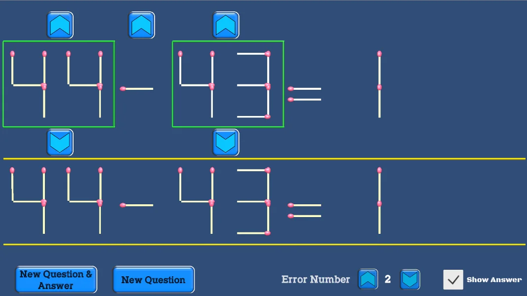 Matchstick Question Generator — screenshot 3