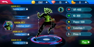 Shadow Goku Saiyan Battle