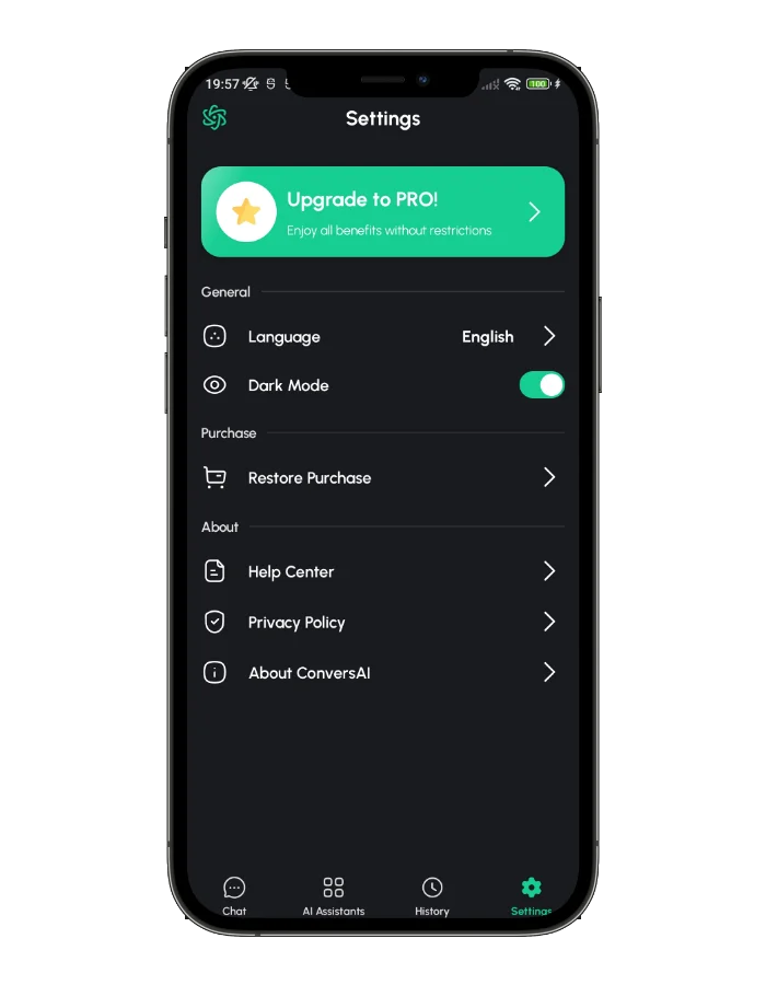 ChatGPT AI Native Android Chat App — screenshot 2