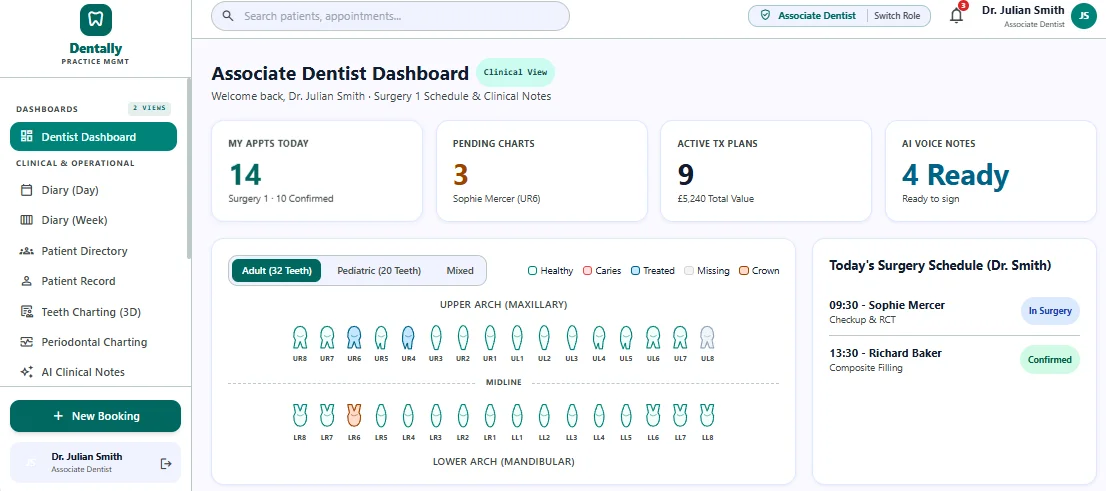 Dentally Dental & Aesthetic Practice Management Platform — screenshot 4