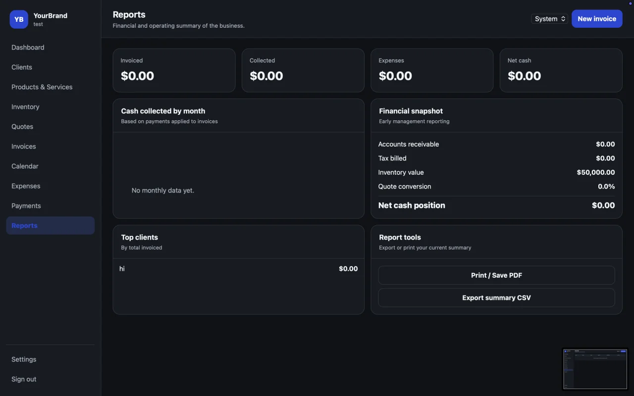 All-in-One Small Business SaaS Platform Invoicing, Quotes, Inventory, Scheduling & Reports | White-Label Source Code — screenshot 5