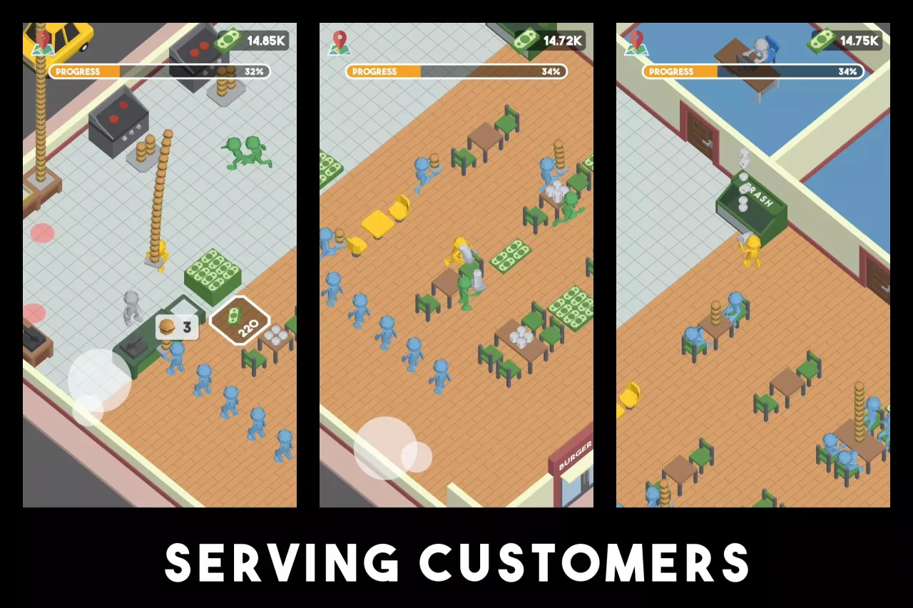 Fast Food Rush - Hyper Casual Restaurant Management — screenshot 3