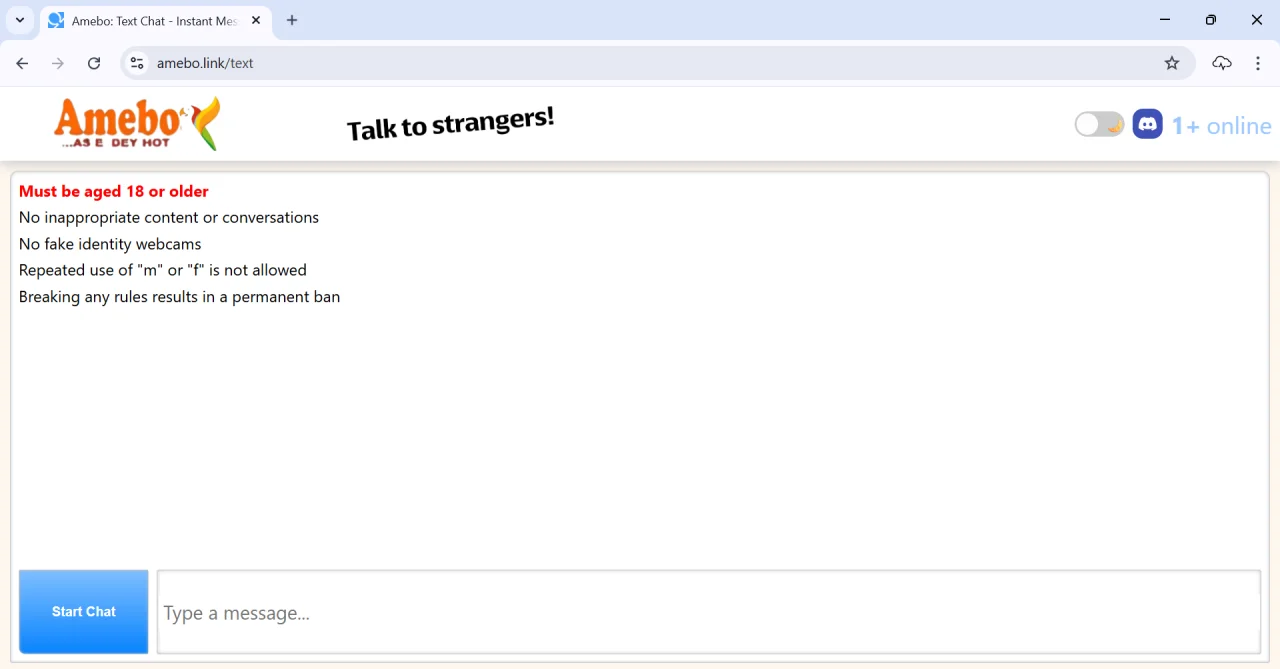 Amebo Talk to Strangers Script Omegle & Uhmegle Alternative — screenshot 1