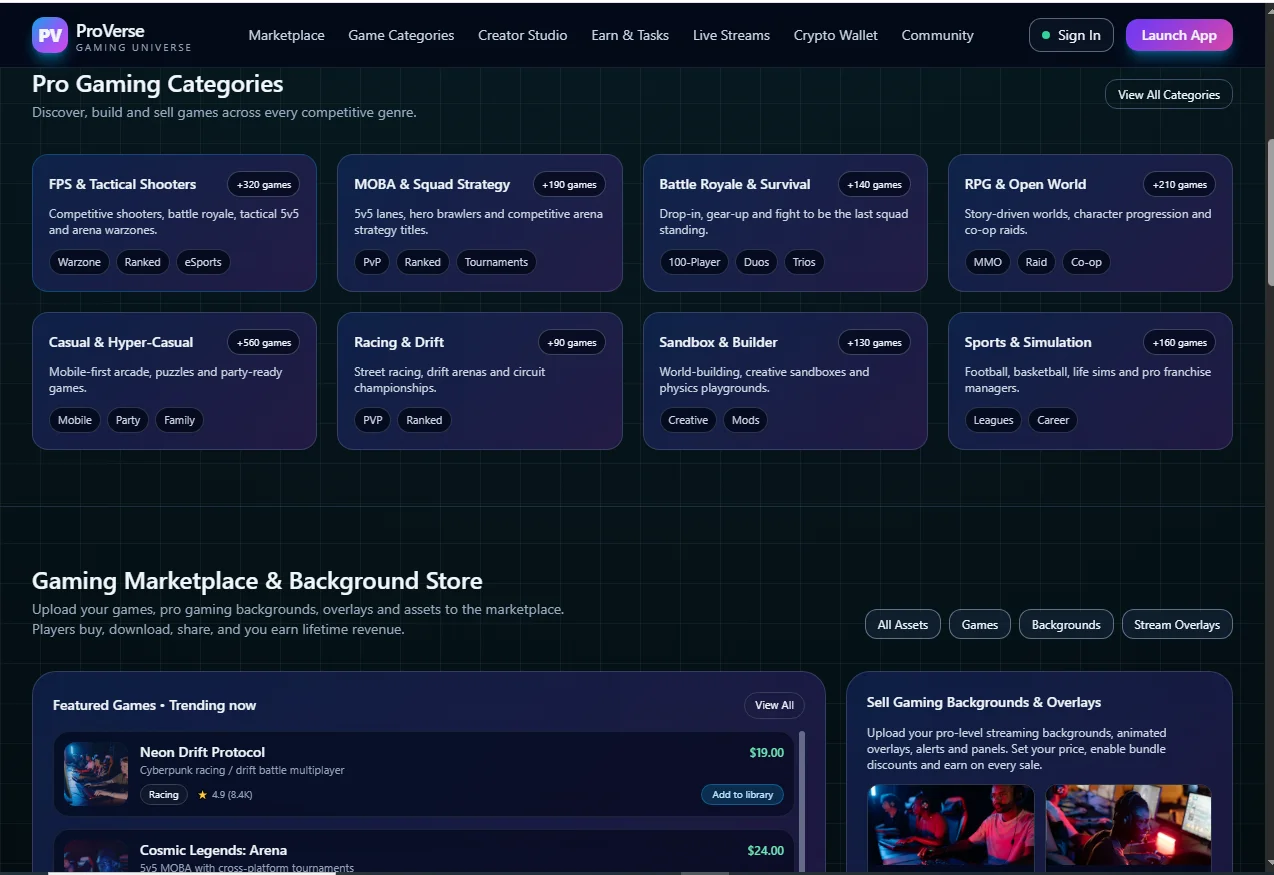 Earning Gaming Website — screenshot 1