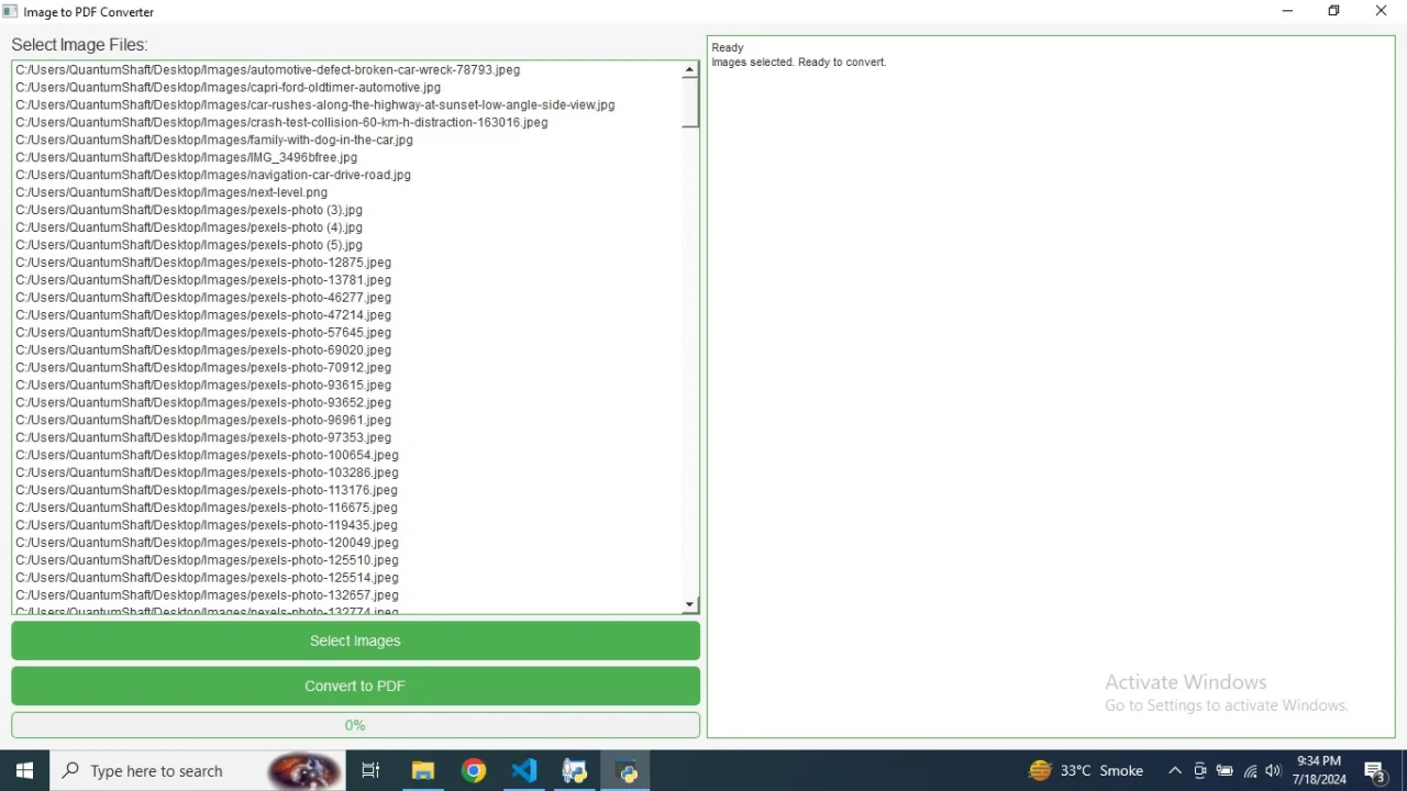 Batch Images to PDF Converter — screenshot 1