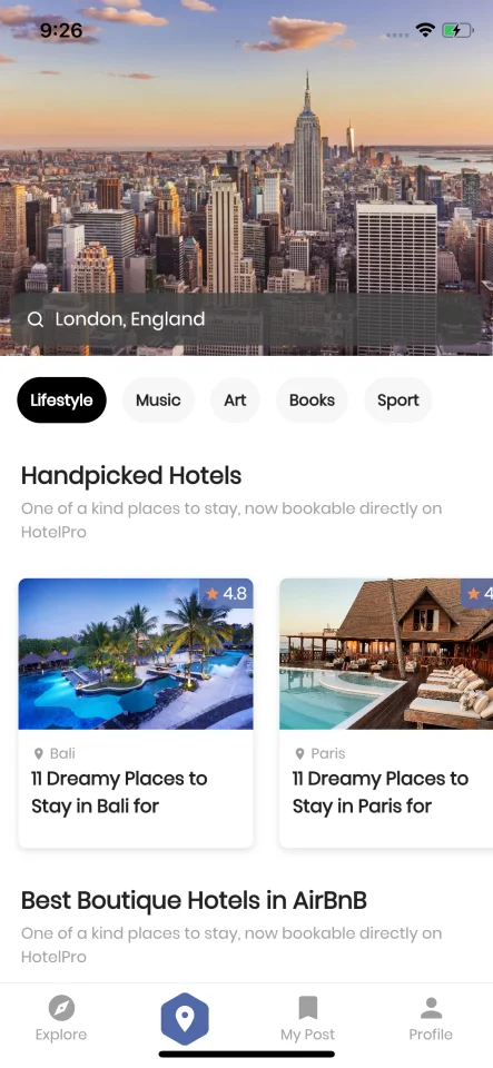 HotelPro - Flutter Template UI Kit — screenshot 4