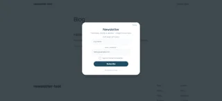 Newsletter Signup Modal Smart WordPress Popup