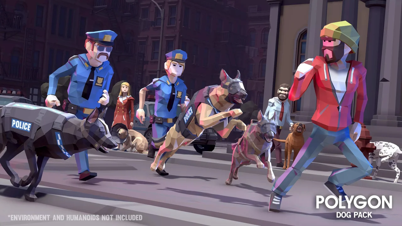 Dog Pack - Synty POLYGON - Dog Animations and Controller — screenshot 10
