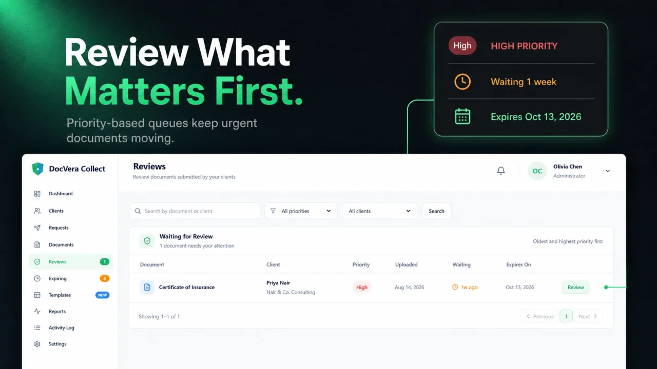 DocVera Collect Document Compliance Manager — screenshot 3