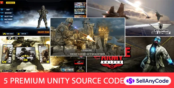 5 Premium Unity Source Codes