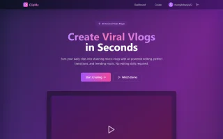 Smart Vlog Maker AI Edit for Reels & Shorts