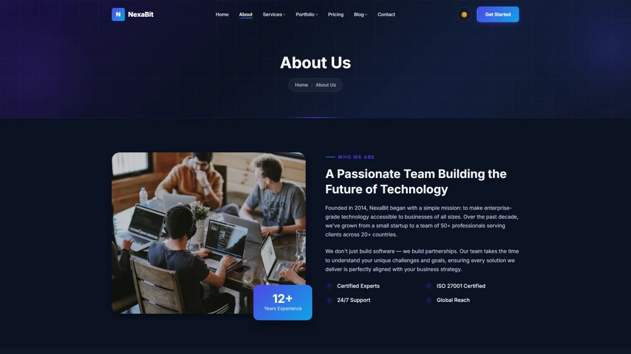 NexaBit IT Agency & Digital Solutions Template — screenshot 4