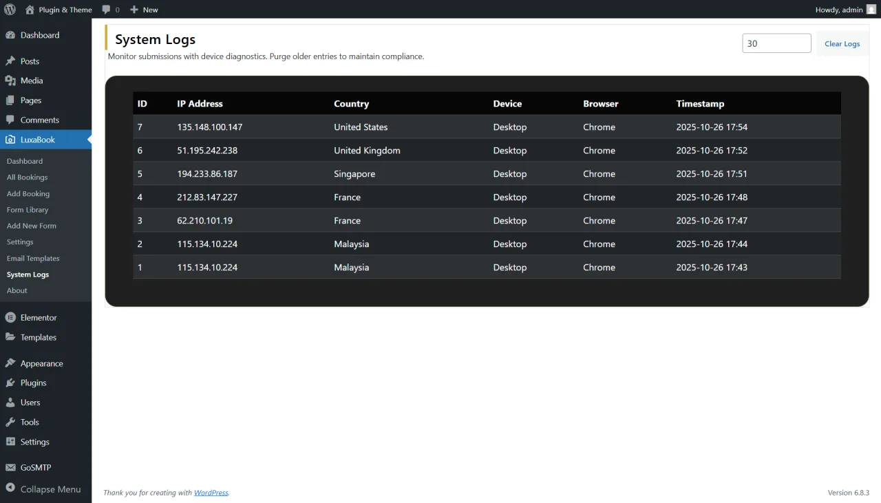 LuxaBook Ultimate Booking Form Builder & Appointment System — screenshot 8