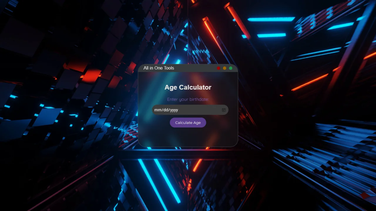 Modern macOS Age Calculator Template — screenshot 5