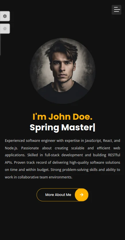 Portfolio Website Theme HTML, CSS, JS. — screenshot 5
