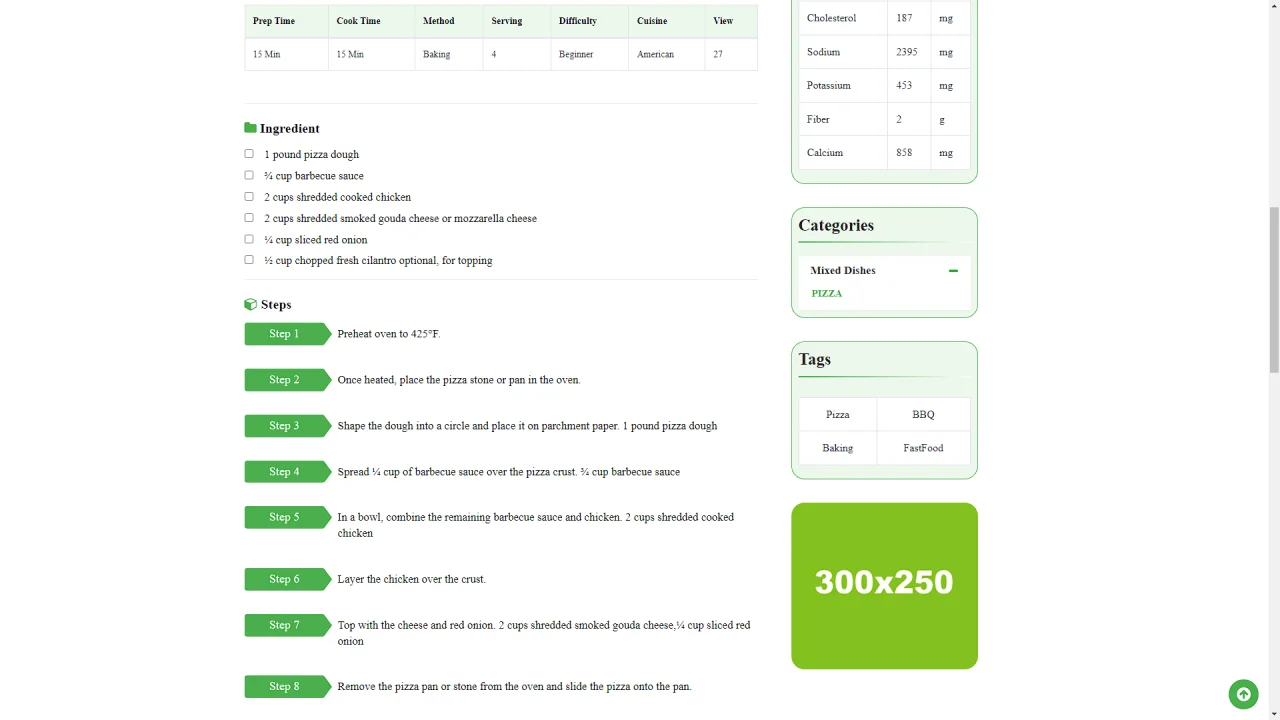 SweetFood - The Ultimate PHP Recipe Platform — screenshot 6