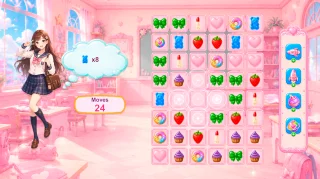 Match-3: Anime Date - Unity Source Code