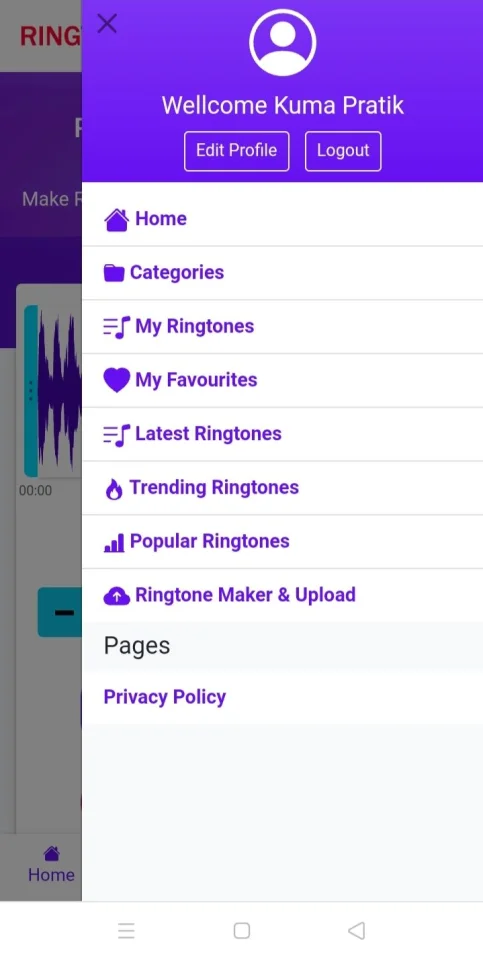 Ringtone PHP Script with Maker — screenshot 2