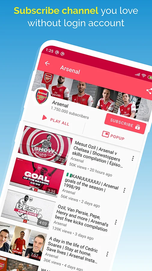 ProTube Android - YouTube App Clone, Download Video, Audio and More — screenshot 1