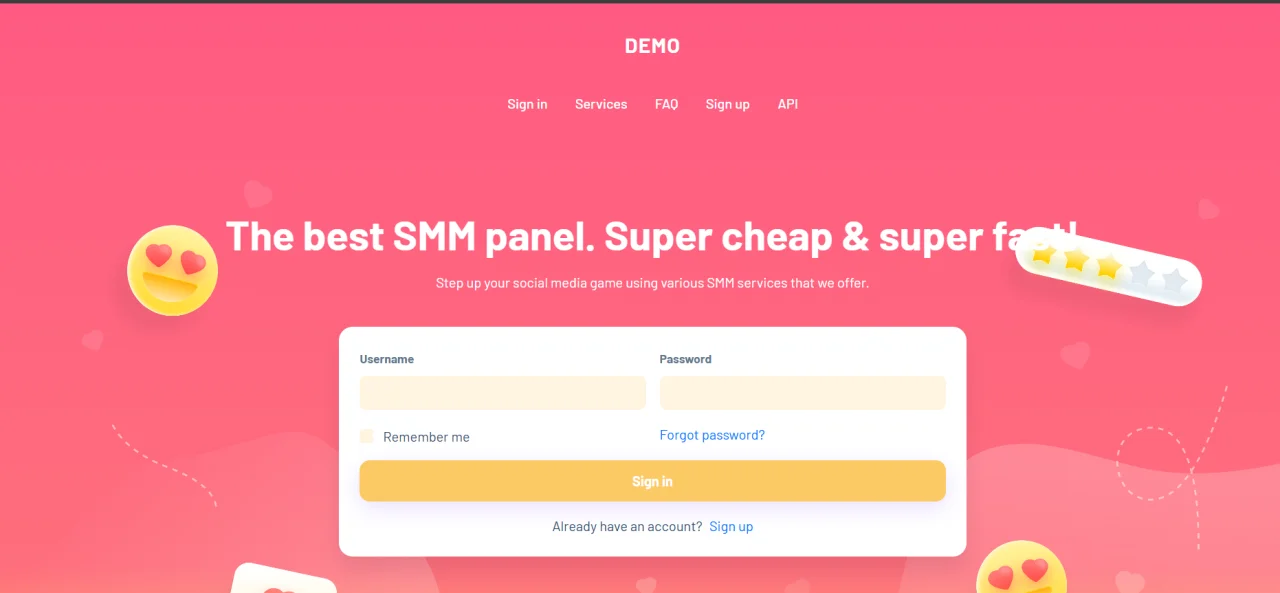 LIKE SMM Panel with Multi Colour — screenshot 2